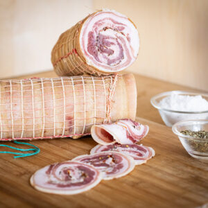 pancetta rolled grigio casentino cured meat